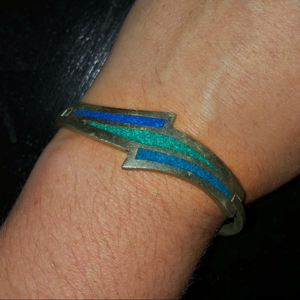 Beautiful Silver and Turquoise/Blue Bracelet